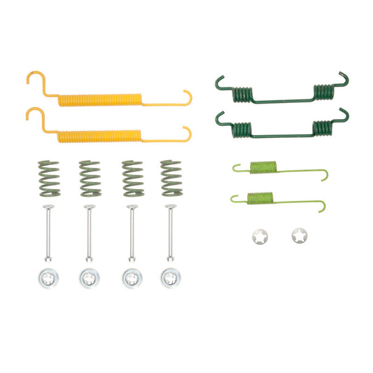 DFC Saturn LS rear drum brake hardware kit with springs and clips for drum brake assembly replacement.