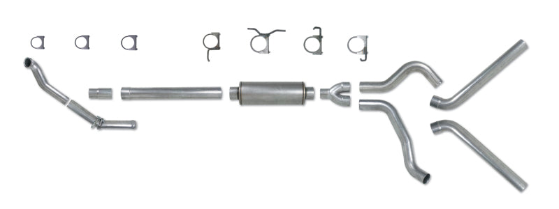 Diamond Eye Performance Turbo Back dual stainless steel exhaust system for 94-97 Ford 7.3L PowerStroke F250/F350 trucks.