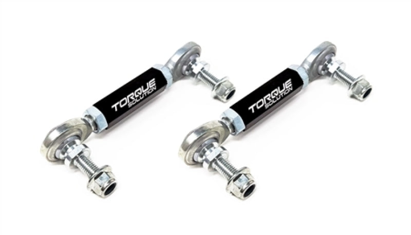 Torque Solution adjustable rear sway bar end links for Toyota GR Supra MKV and BMW Z4 G29, metal components with mounting points