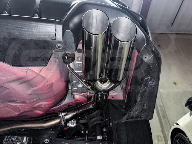 2022-PRESENT SUBARU WRX | MUFFLER DELETE BOSO AXLE BACK EXHAUST (CHROME OR BURNT BLUE TIPS)
