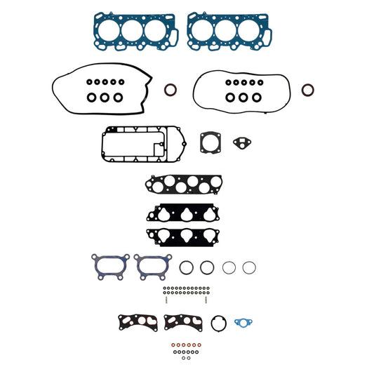 Fel-Pro Honda Pilot HS 26265 PT-7 PermaTorque engine cylinder head gasket set showing multiple gaskets and sealing surfaces.