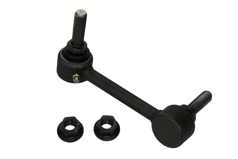 Moog front right sway bar endlink for Dodge Durango 2011-2015, showing the metal link with rubber bushings.