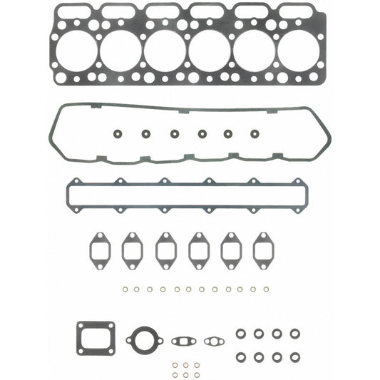 Fel-Pro PermaTorque Engine Cylinder Head Gasket Set, head gaskets with detailed metal and rubber components, for vehicle engine repair.