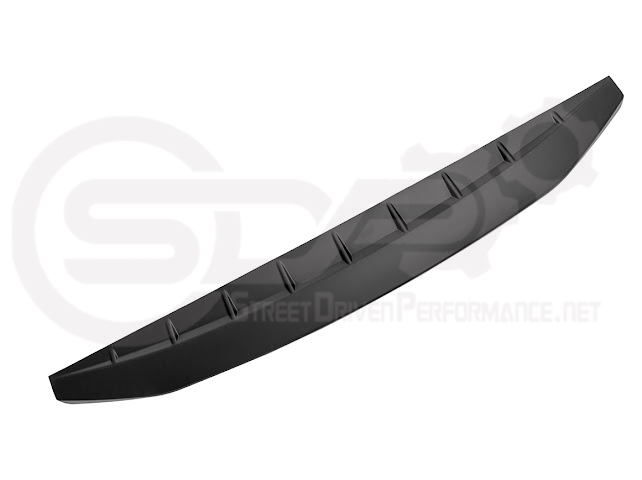 Street Driven Performance rear trunk spoiler for 2019-up RAM 2500/3500 trucks, enhancing truck's street style and aerodynamic look.