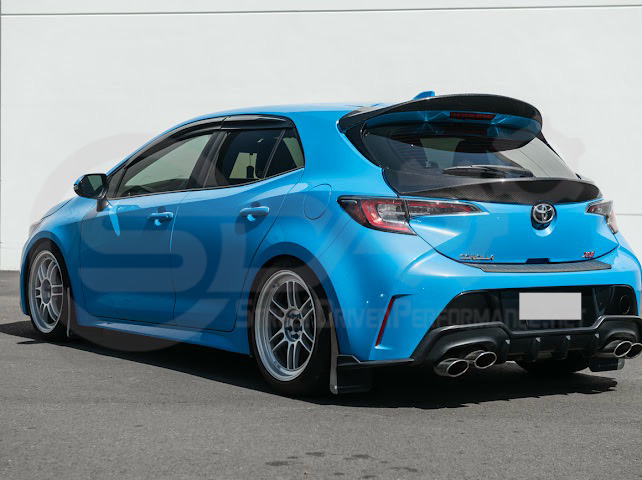 2019-UP TOYOTA GR COROLLA | JDM SDP PERFORMANCE STYLE CARBON FIBER REAR ROOF WING DUCKBILL SPOILER