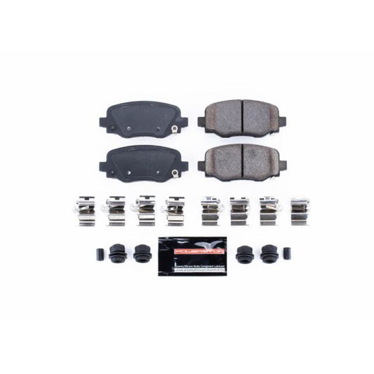 PowerStop Z23 Evolution sport brake pads with hardware for rear of 2015-2017 Chrysler 200, performance brake pads.