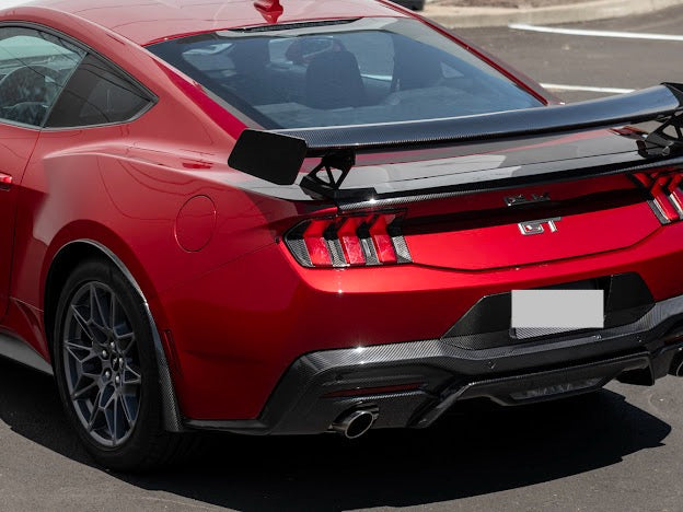 2024-Up Ford Mustang S650 | GT Style CARBON FIBER Rear Bumper Diffuser