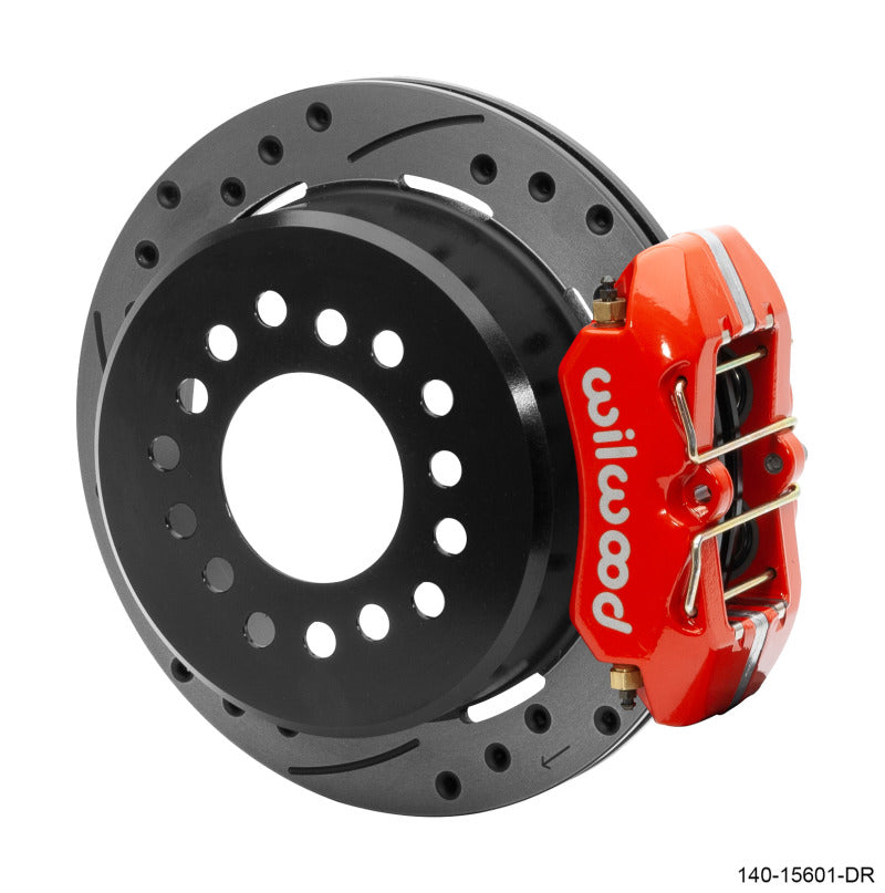 Wilwood Dynapro low-profile P-brake kit dust seal in red, 11-inch size with 2.36-inch offset for big brake kits.
