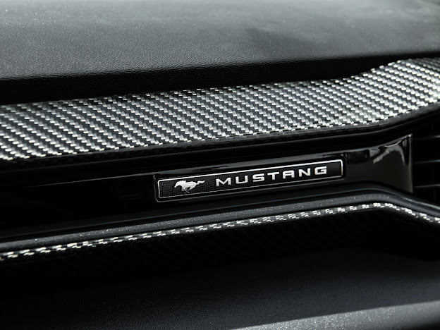 2024-UP FORD MUSTANG S650 | CARBON FIBER PASSENGER SIDE AC OUTLET TRIM COVER PANEL