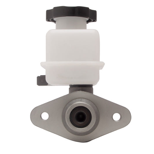 DFC Hyundai Accent brake master cylinder showing the metal component with mounting points and fluid inlet ports.