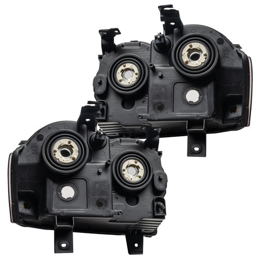 Oracle Lighting Jeep Grand Cherokee headlights with colorSHIFT SMD non-HID bulbs, showcasing sleek headlight assembly and modern design.
