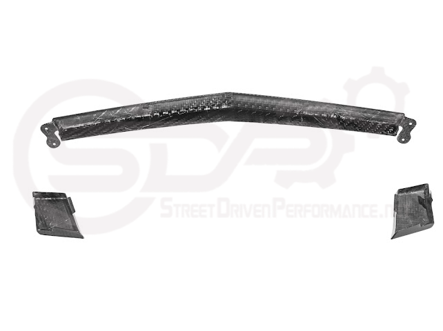 2023-Up Corvette C8 Z06 | Factory Style CARBON FIBER Front Grille License Holder Tow Trim