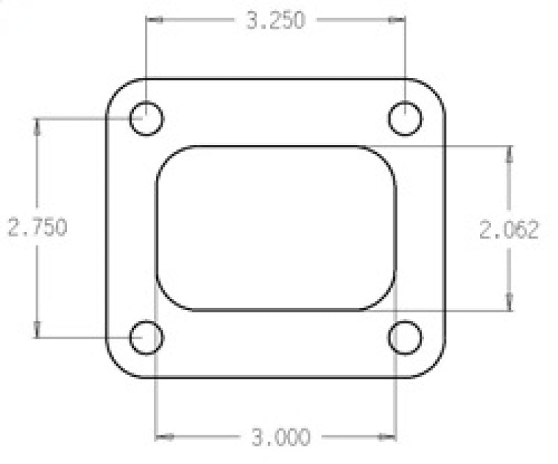 Cometic Gasket turbo FLG T4 Garrett exhaust inlet and exhaust gasket, .010-inch thickness, for high-performance turbo applications.