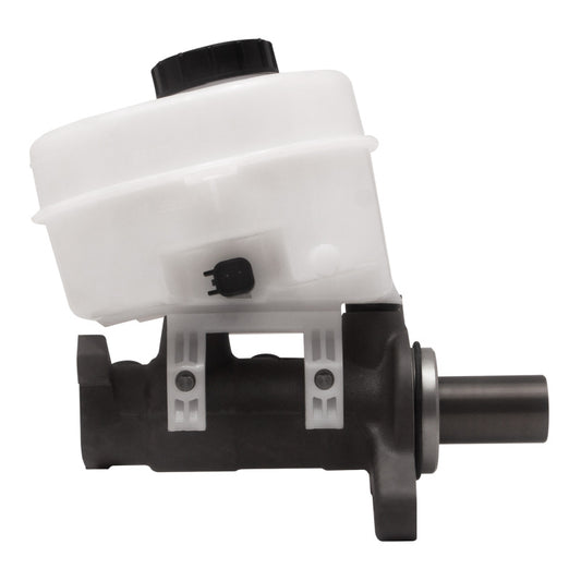 DFC Ford Mustang brake master cylinder for 2015-2023 models, showing the metal cylinder with mounting brackets and hydraulic ports.