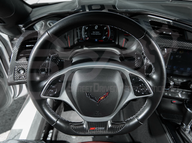 2014-2019 CHEVROLET CORVETTE C7 | CARBON FIBER FACTORY EXTENDED STYLE PADDLE SHIFTERS PAIR
