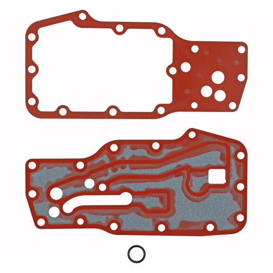 Fel-Pro RAM 2500 engine oil cooler gasket set with multiple gaskets for engine cooling system.