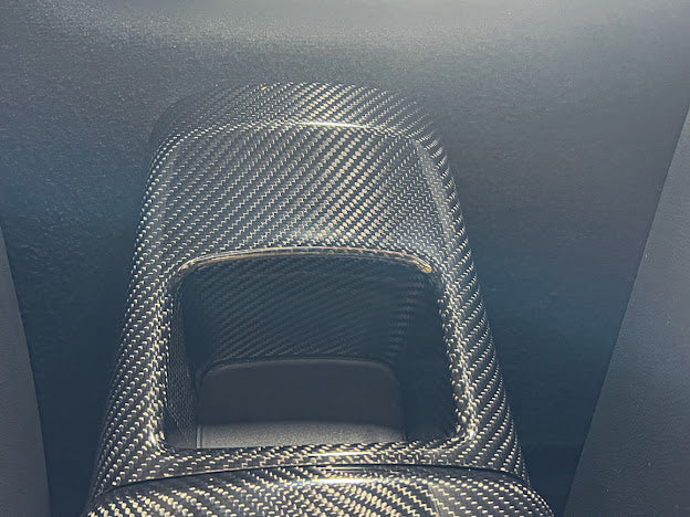 2020-Up Toyota GR Supra A90 A91 | Factory Style CARBON FIBER Rear Center Storage Compartment Cover