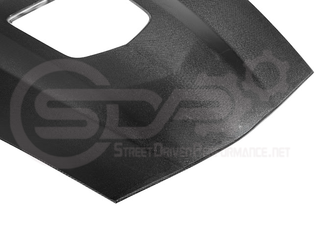 2005-2013 Chevrolet Corvette C6 | ZR1 Style Carbon Fiber Front Hood w/ Clear Window Insert