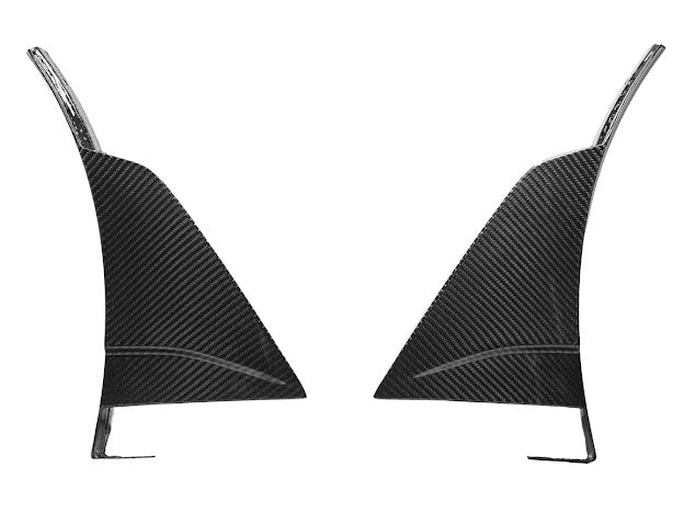 2019 CHEVROLET CORVETTE C7 ZR1 CARBON FIBER FRONT SPLITTER SIDE WINGLET EXTENSIONS (PAIR)
