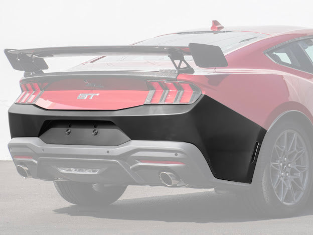 2024-Up Ford Mustang S650 | Factory Style PRIMED BLACK Rear Bumper Cover Replacement