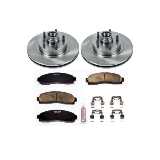 PowerStop OE front brake kit for 2003-2009 Ford Ranger, includes brake rotors and pads for reliable stopping power.