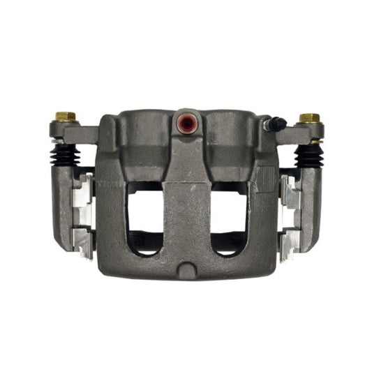 PowerStop OE front left brake caliper with bracket for Ford Explorer (2011-2017) in black, designed for reliable stopping power.