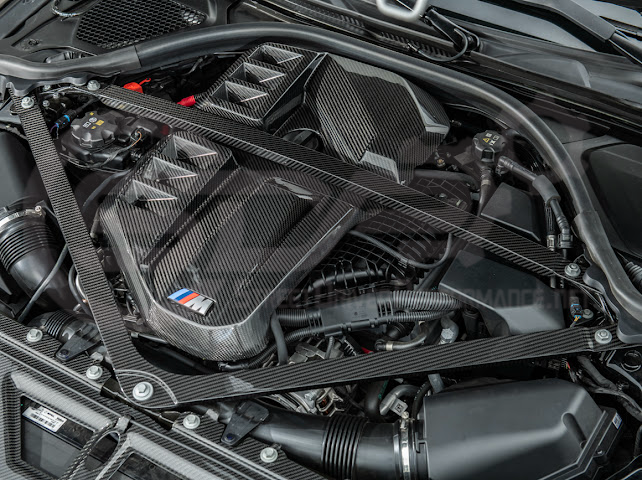 2021+ BMW G87 G80 G82 M2 M3 M4 | DRY CARBON FIBER WATER TANK RADIATING PLATE COVER TRIM
