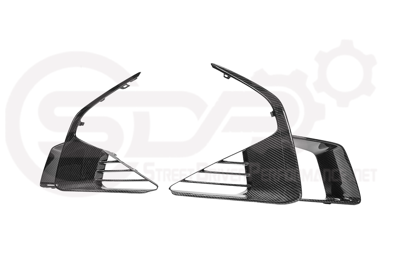 2025-Up Cadillac CT5-V Blackwing | CARBON FIBER Front Bumper Lower Side Air Ducts Inserts Replacements Pair