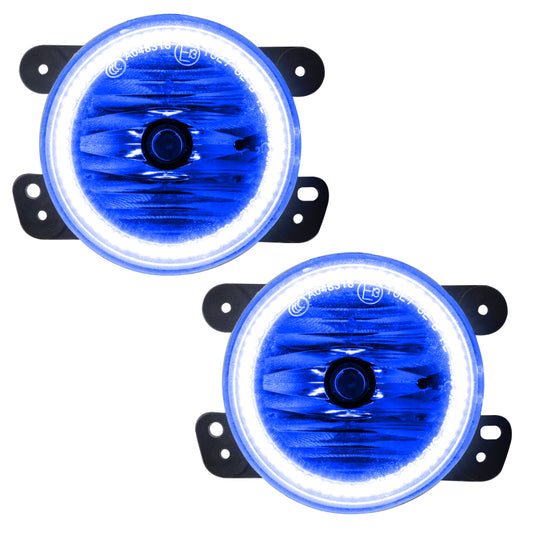 Oracle Dodge Magnum fog lights with chrome housing and blue SMD LED accents, designed for 2005-2007 models.