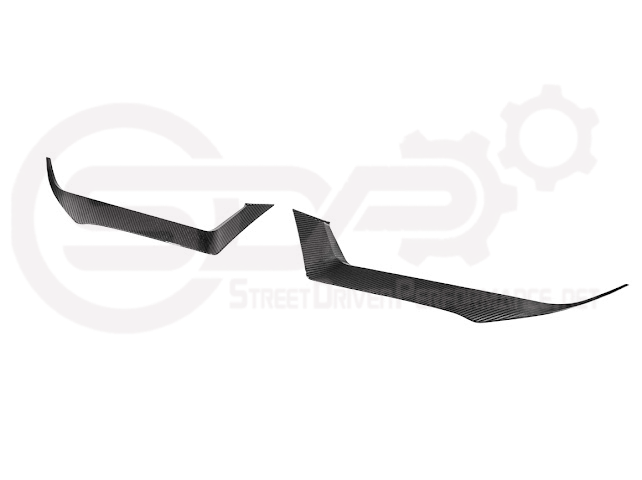 2024-Up Ford Mustang GT | Carbon Fiber Overlay Headlight Eyebrow Trim Cover Pair