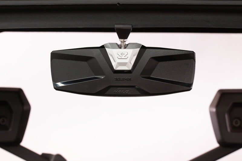 Pair of Seizmik 16+ Can Am Defender HD5-HD10 halo-RA cast rear view mirrors showing reflective surfaces and mounting brackets.