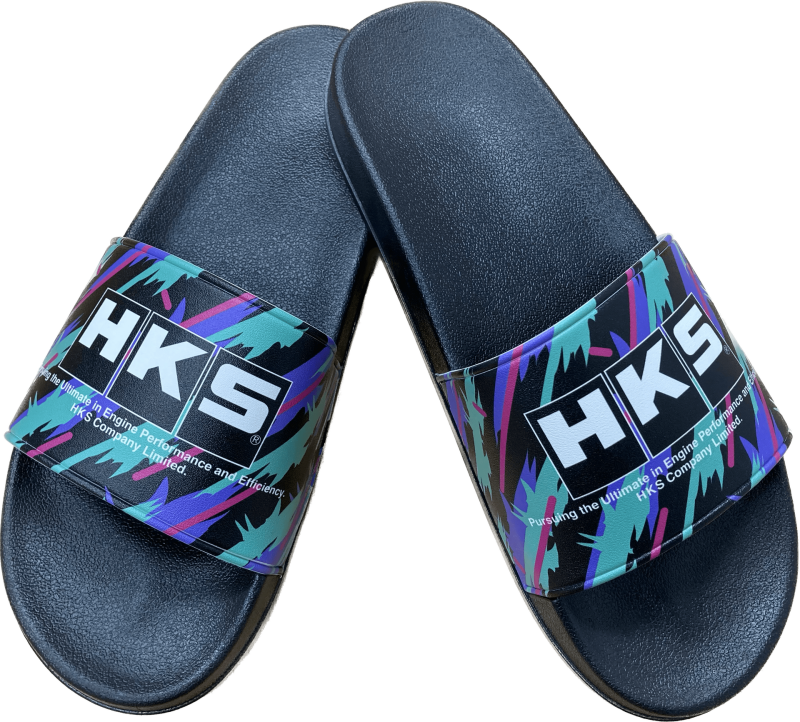 HKS Oil Color Sandals in medium size, stylish open-toe shoes with vibrant oil-colored straps and comfortable design