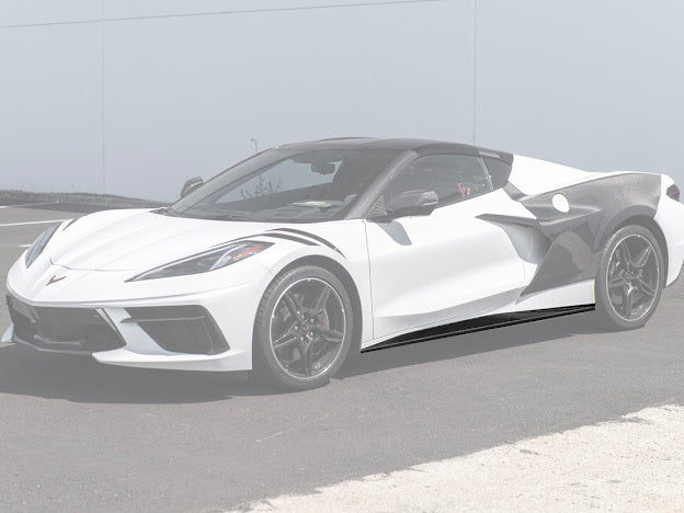 2020+ CHEVROLET CORVETTE C8 | SDP PERFORMANCE STYLE SIDE SKIRTS ROCKER PANELS GROUND EFFECTS