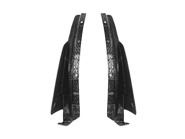 2019 CHEVROLET CORVETTE C7 ZR1 CARBON FIBER FRONT SPLITTER SIDE WINGLET EXTENSIONS (PAIR)