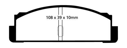 EBC Greenstuff rear brake pads for Fiat 124 1.6, high-performance brake pads designed for durability and improved braking.