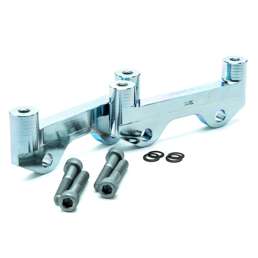 Alcon Jeep JK rear big brake kit with 355x22mm rotors, 4-piston calipers, and red caliper finish for enhanced stopping power.