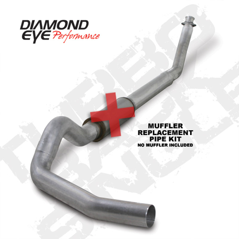 Diamond Eye Performance Turbo Back Exhaust Pipe for 1994-2002 Dodge Cummins 5.9L with Diamond Eye eyelet design and replacement pipe.