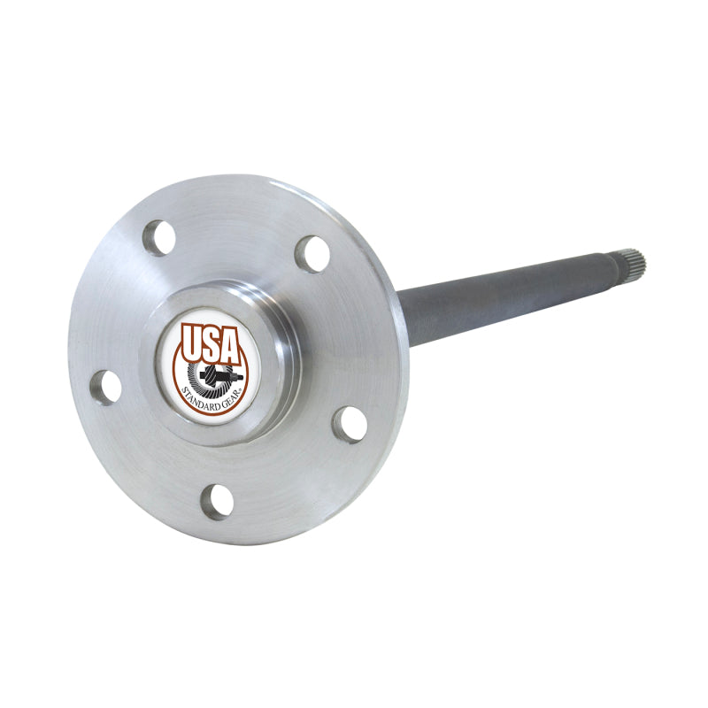 Yukon Gear & Axle left hand axle for Model 35 rear, 27 spline, 30.5 inch length, bolt-in drivetrain component.