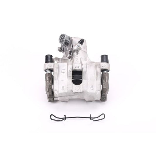 PowerStop rear left OE brake caliper with bracket for Mazda 3 2004-2009, automotive brake component with detailed metal parts