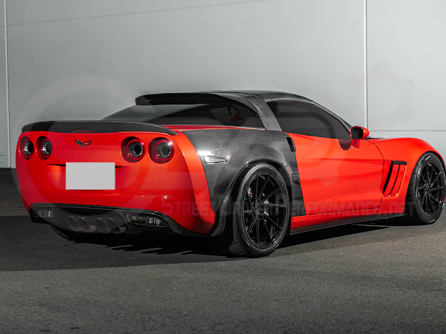 2005-2013 CHEVROLET CORVETTE C6 | SDP PERFORMANCE CARBON FIBER REAR ROOF WING LID SPOILER