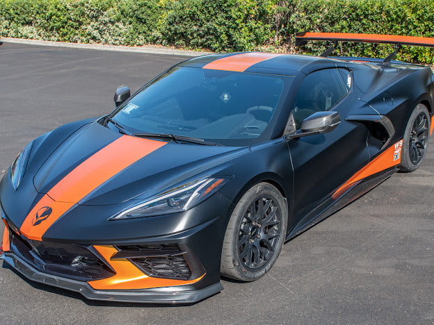 2020+ C8 Chevrolet Corvette Stingray & Z51 | "Z51 Style" 3-Piece Front Splitter / Lip Ground Effects