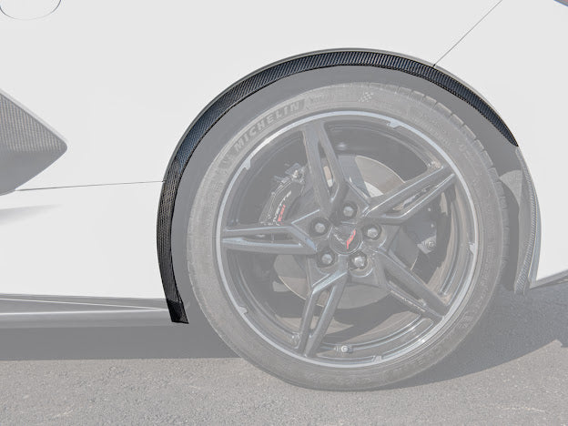 2020+ CHEVROLET CORVETTE C8 CARBON FIBER SIDE WHEEL FENDER PAIR