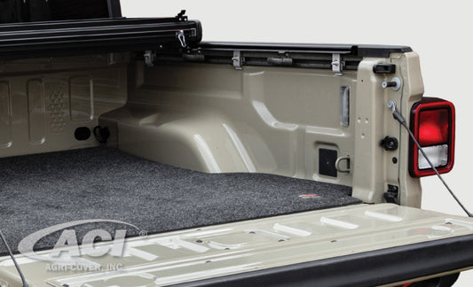 Access 2020+ Jeep Gladiator 5ft bed tri-fold tonneau cover with trail rails, urethane carbon fiber hard fold for secure truck bed protection.