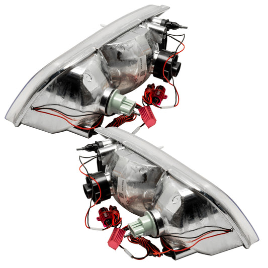 Oracle Ford Crown Victoria SMD HL headlights with chrome finish, halogen bulbs, and white light for improved visibility.