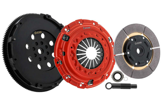 Action Clutch 2022 Honda Civic SI 1.5L turbo street clutch kit with chromoly flywheel, featuring ironman sprung design