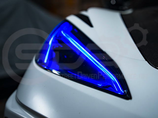 2020-Up Chevrolet Corvette C8 | Custom DRL Conversion Front Headlight Module Set Pair (Amber, Blue, Green, or Red)