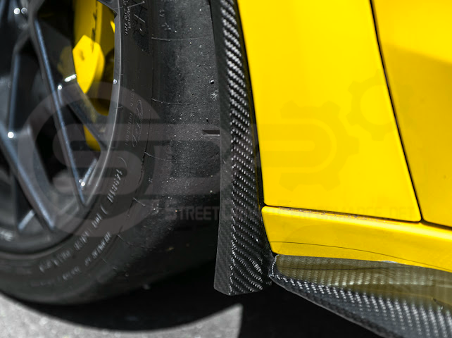 2023-UP CORVETTE C8 E-RAY, Z06, & ZR1 | FACTORY EXTENDED XL VERSION 2 FRONT & REAR MUD FLAPS SPLASH GUARD PAIR