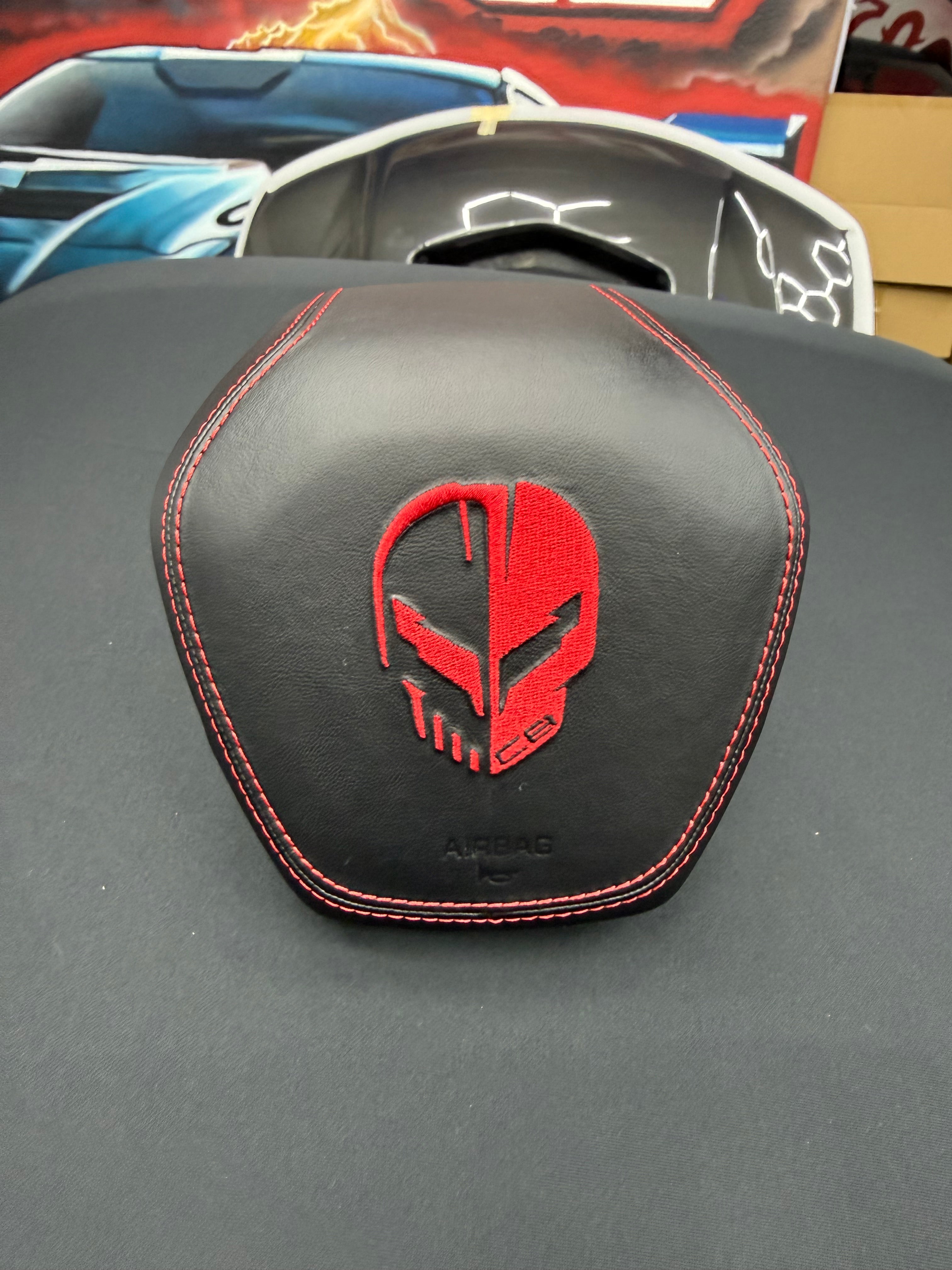 2020+ Chevrolet Corvette C8 - Airbag Cover for Steering Wheel (IN STOCK NO WAIT TIMES)
