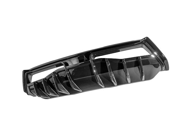 2020-UP CHEVROLET CORVETTE C8 GLOSSY BLACK REAR *ADD-ON*  BUMPER DIFFUSER