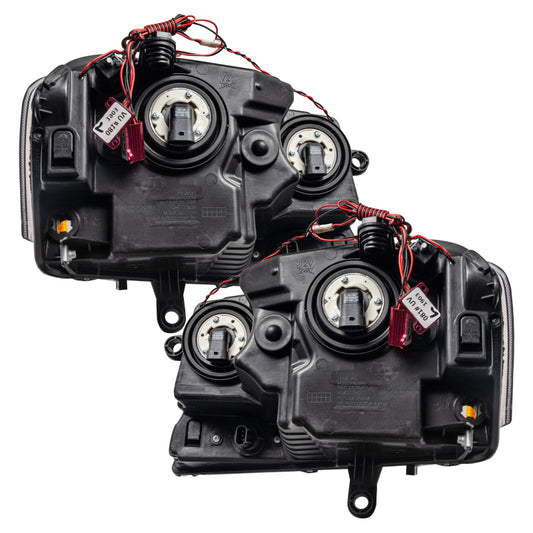 Oracle Lighting Dodge Avenger SE/SXT headlights with ColorSHIFT SMD LEDs, showcasing sleek headlight assembly with vibrant lighting elements.